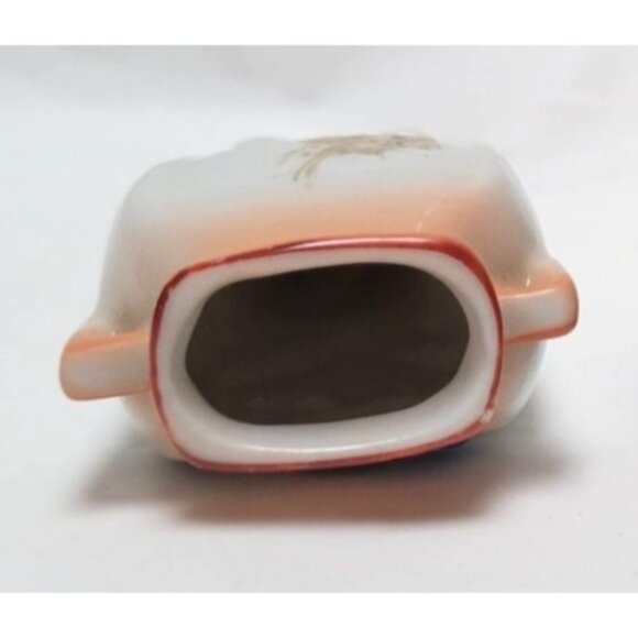 Vintage Hand-Painted Floral 2.5" Mini Porcelain Vase With Handles Made in Japan - Picture 5 of 6